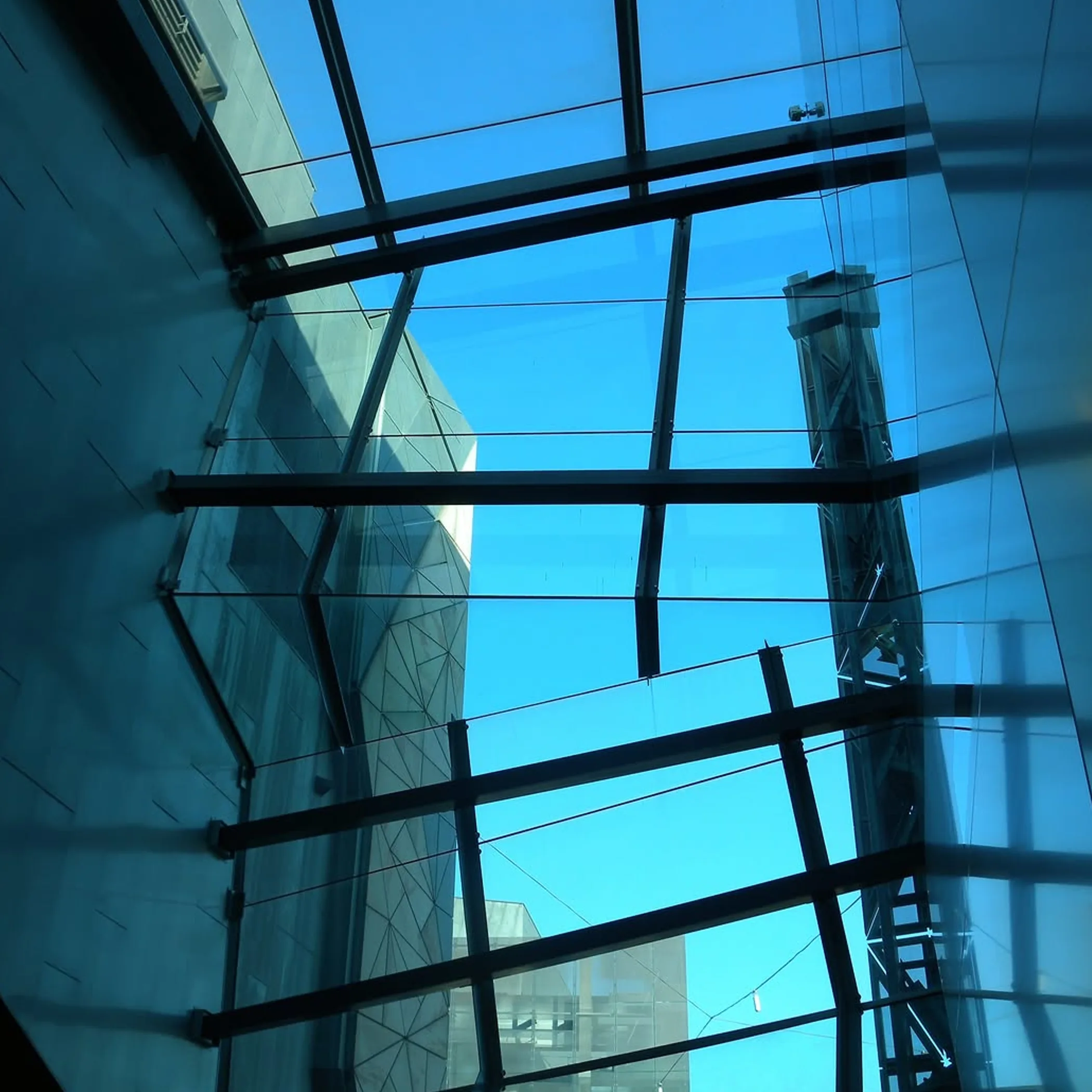 glass-and-steel architecture building